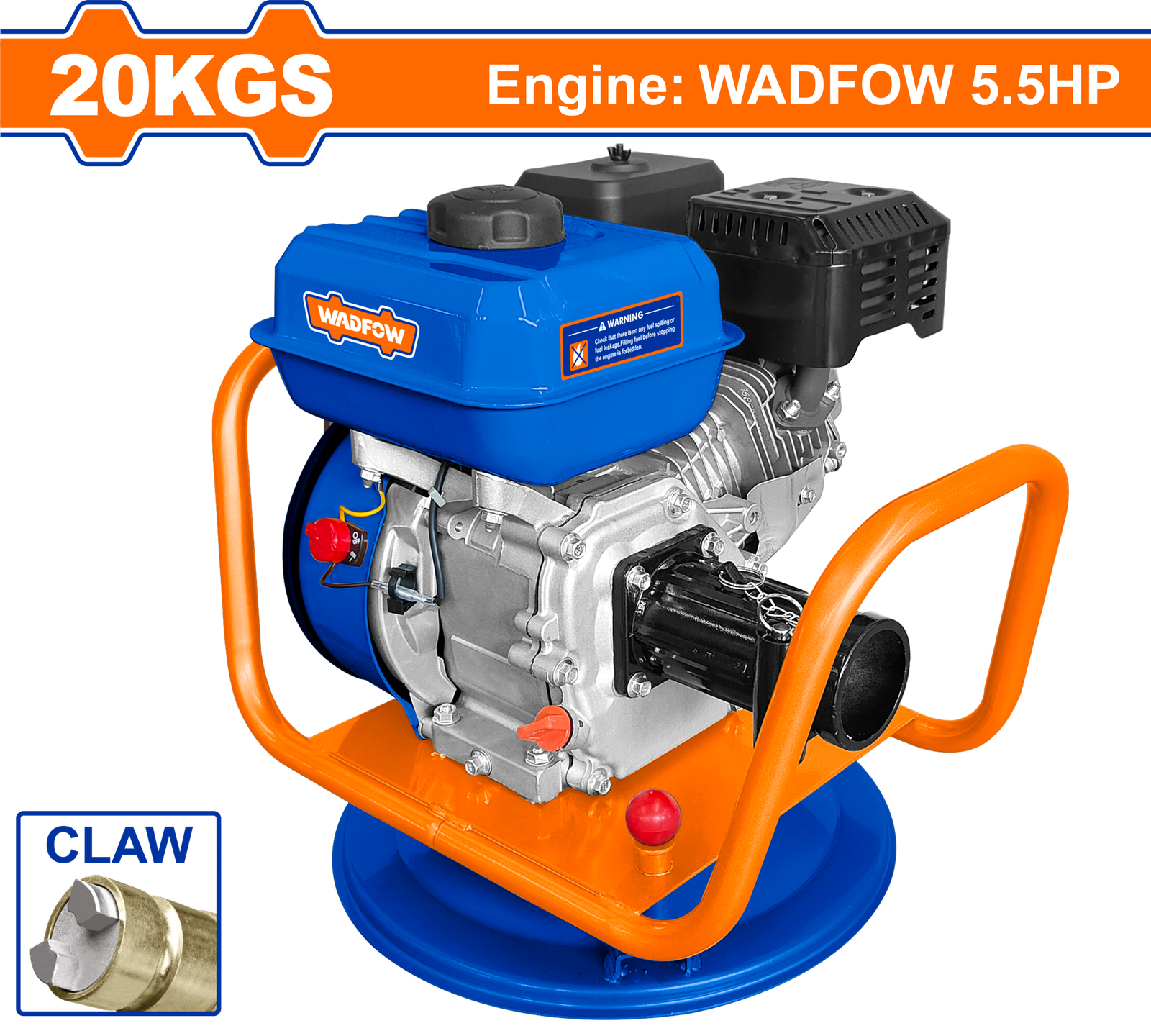 Wadfow Gasoline Voncrete Vibrator (Claw type) 20Kgs - WGB2A21
