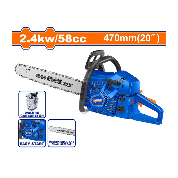Wadfow 20" Gasoline Chainsaw 58cc - WGC2558