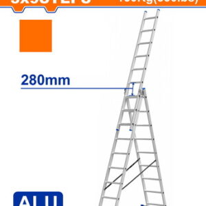 Wadfow 3 Section extension ladder - WLD6H39