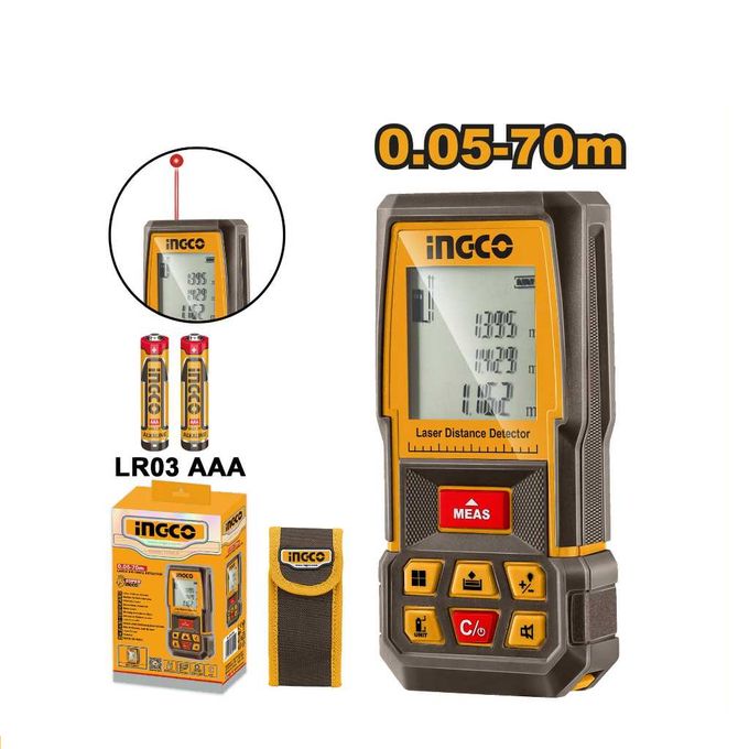 Ingco Laser Distance Detector 005-70m - HLDD0708