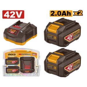 INGCO 42V Lithium-Ion And Charger Kit 2.0Ah - FBCPM20221