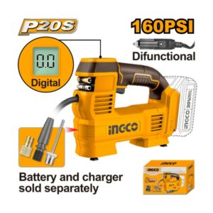 INGCO 20V Cordless Auto Air Compressor 160PSI - CACLI2012