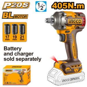 Ingco 20v Cordless Impact Wrench 405Nm - CIWLI20451