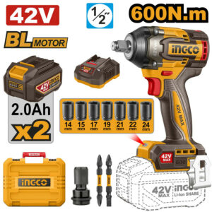 INGCO 42V Cordless Impact Wrench 600Nm - CIWLI42602
