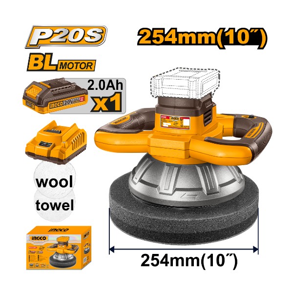 INGCO 20V Cordless Polisher 254MM - COPLI2025481