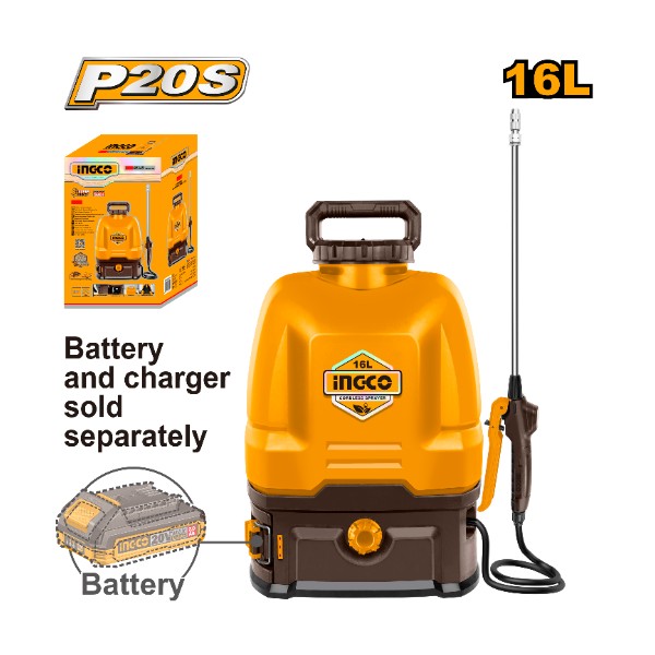 INGCO 20V Cordless Sprayer 16L - CSPLI2016