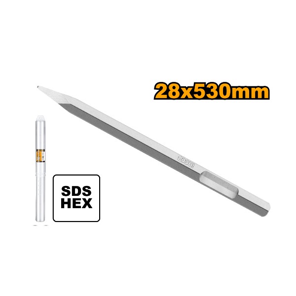 Ingco Hex Chisel 28X 530mm Pointed P5 - DBC0415301