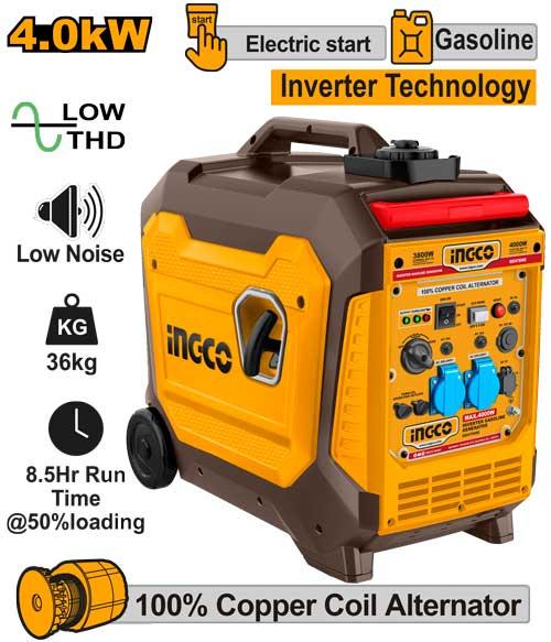INGCO 800W Inverter Gasoline Generator - GEI47506E