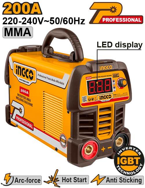 INGCO Inverter MMA Welding Machine 200A - ING-MMA20069