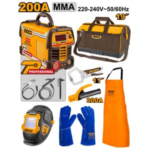 INGCO 7 Pcs Welding Machine Tools Set 200A MMA - COS25075