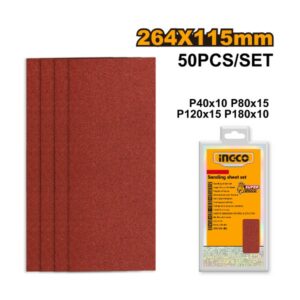 INGCO 264X115MM Sanding Sheet Set - AKFS2641151