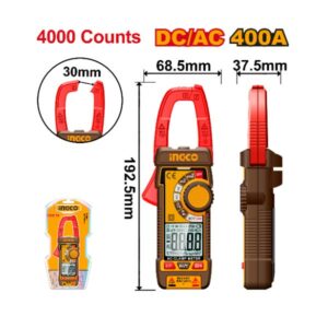 INGCO 400A DC/AC Clamp Meter 4000 Count - DCM62002
