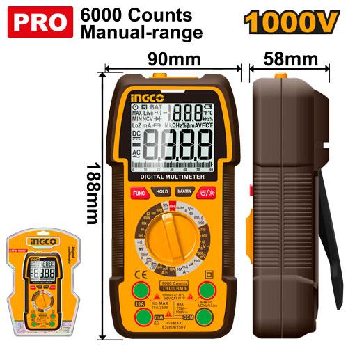 INGCO 1000V Digital Multimeter - DM310002