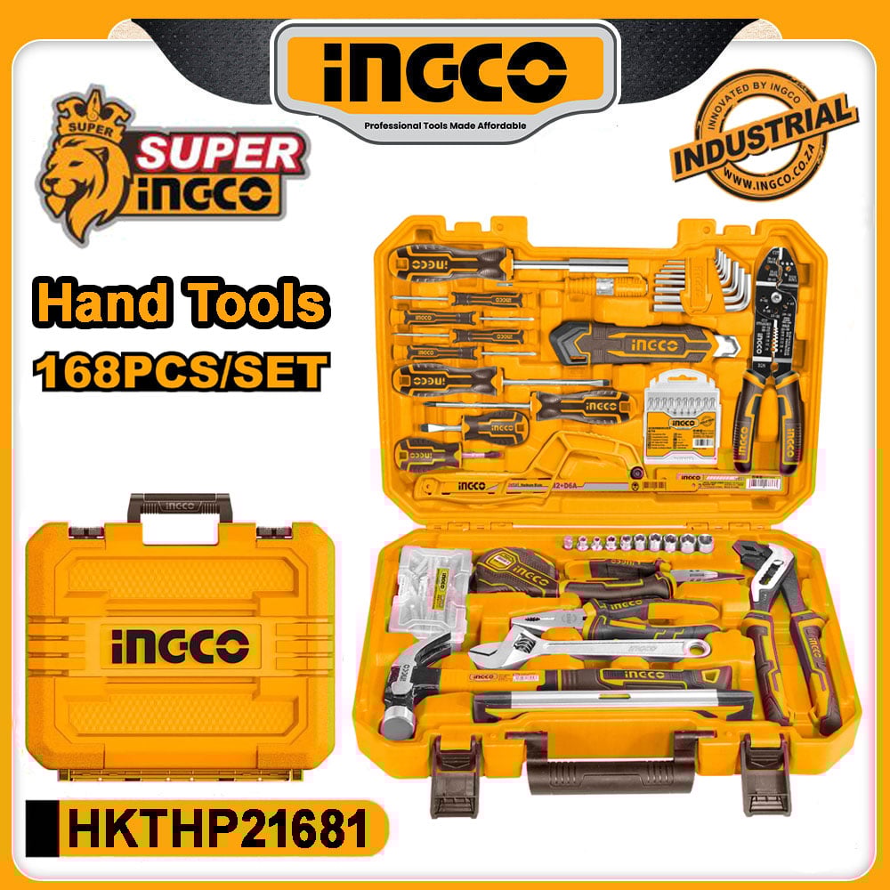 INGCO 168 Pcs Hand Tools Sets - HKTHP21681