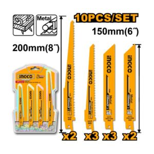 INGCO 10PCS Set Reciprocating Saw Blade set - RSB1001