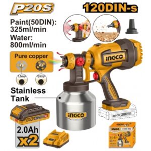 INGCO 20V Cordless Spray Gun 120DIN-s - CSGLI200414