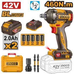 INGCO 42V Cordless Impact Wrench 460N.m - CIWLI42462