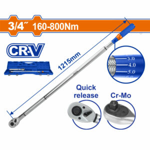 WADFOW 3/4" Present Torque Wrench 160-800N.m - WWQ8D32
