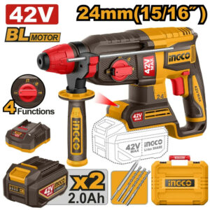 INGCO 42V Cordless Rotary Hammer 24mm(15/16") - CRHLI422482