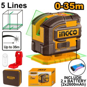 INGCO 5lines 0-35m Self-Leveing Line Laser - HLL306502