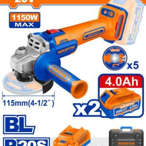 Wadfow 20V Cordless Angle Grinder - WLAPB522