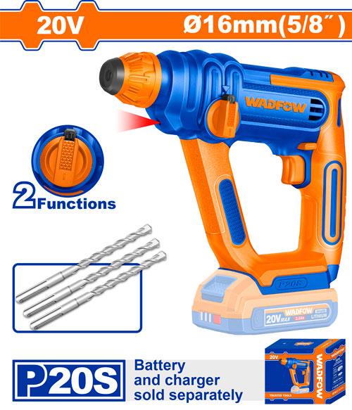 WADFOW 20V Cordless Rotary Hammer 016mm(5/8") - WLM1516