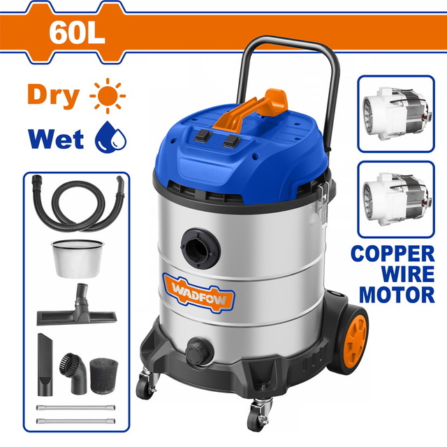 WADFOW Vacuum cleaner 2X1.200W / 60Lit - WVR5A60