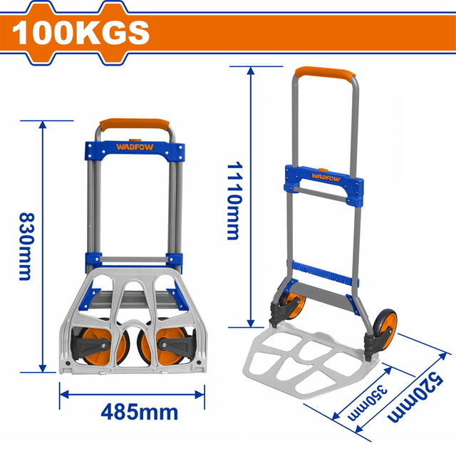 WADFOW  100KGS Foldable Hand Truck - WWB9A10