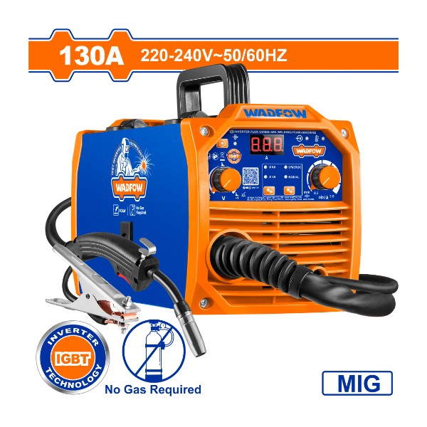 WADFOW 130V Inverter Flux Cord Arc Welding(FCAW) Machine 220-240V - WWFC1303