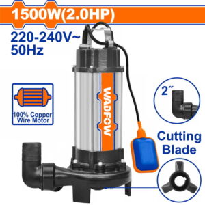 WADFOW 1500W(2.0HP) Sewage Submersible Pump - WWPWA05