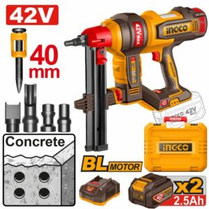 INGCO 40V Cordless Concrete Nailer 40MM - CCNLI420602