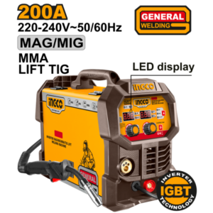 INGCO 200A Inverter MAG/MIG/TIG Lift Welding Machine 220-240V 50/60Hz - ING-MGT20058