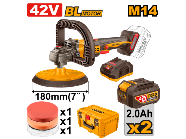 INGCO 42V Cordless polisher M14 - APLI42182